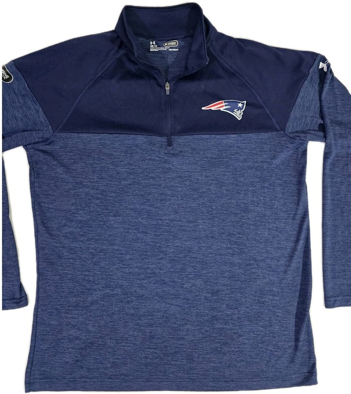 Under Armour NEW ENGLAND PATRIOTS Combine Authentic Shirt 1/4 Zip Long Sleeve M gallery