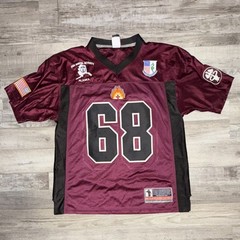 Battlefield Collection Arctic Bite Men’s Short Sleeve Jersey L Maroon Black #68