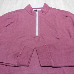 Johnnie-O Men’s Medium Golf Sully 1/4 Zip Pullover Sweater Port Red LS