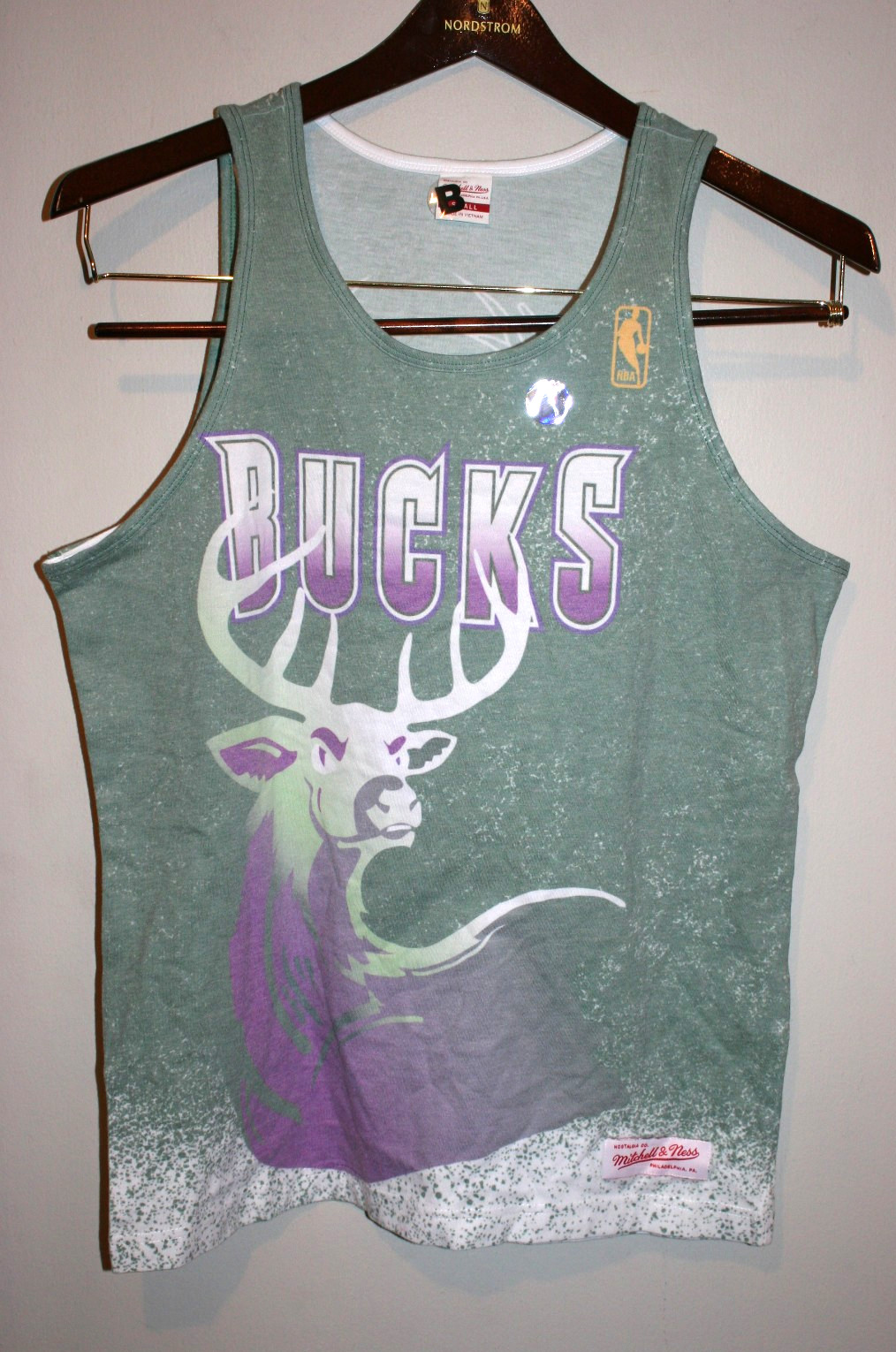 Mens Mitchell & Ness NBA Basketball Milwaukee Bucks Tank Top Shirt Small S gallery