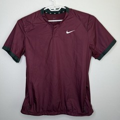Nike Short Sleeve Windshirt Pullover Maroon Men’s Large BQ3237-669
