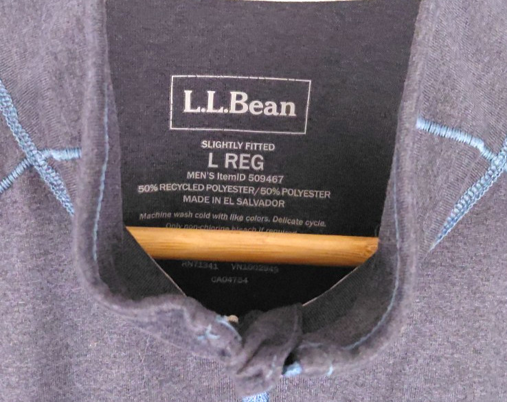 LL Bean Men's Large 1/4 Zip Pullover Quick Dry Base Layer Performance 509467 gallery