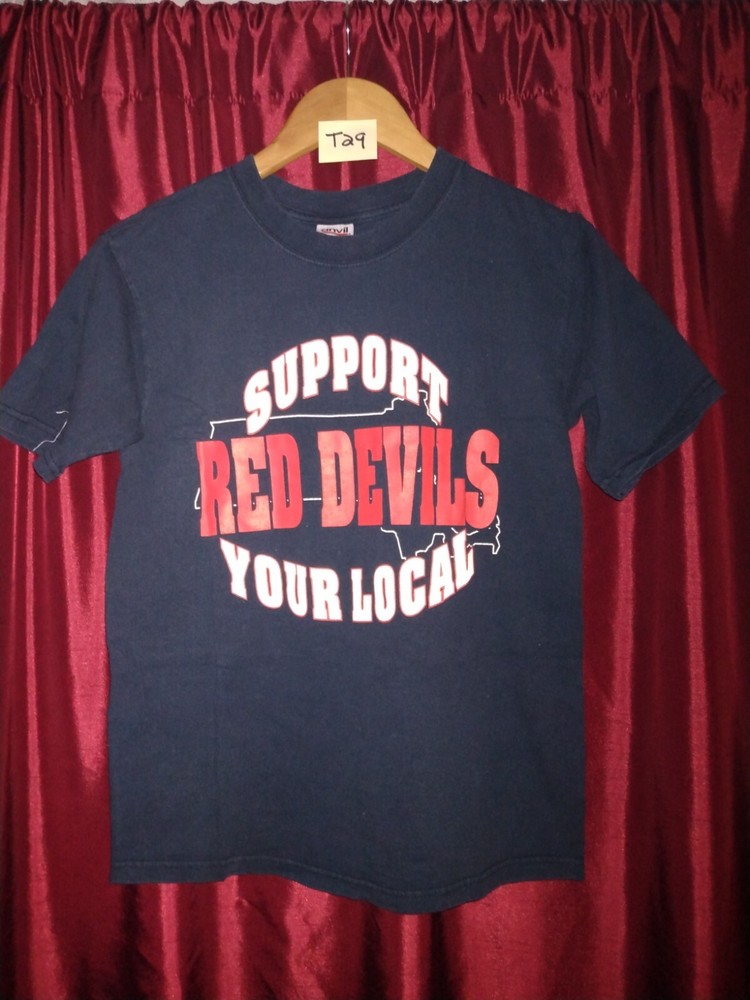 Support your local Red Devils 184 Middlesex County Mass T-Shirt Sm Black (T29)