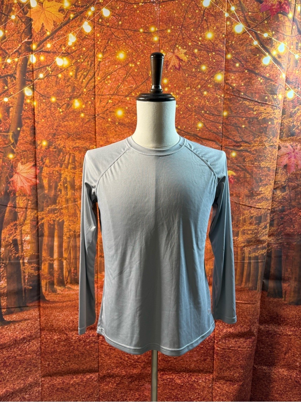 Baleaf Dusty Grey Men’s Long Sleeve Performance Shirt gallery