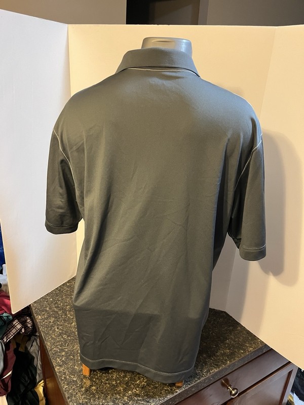Nike Dri Fit Men's Polo Shirt Gray Large Polyester - Monster Energy Logo gallery