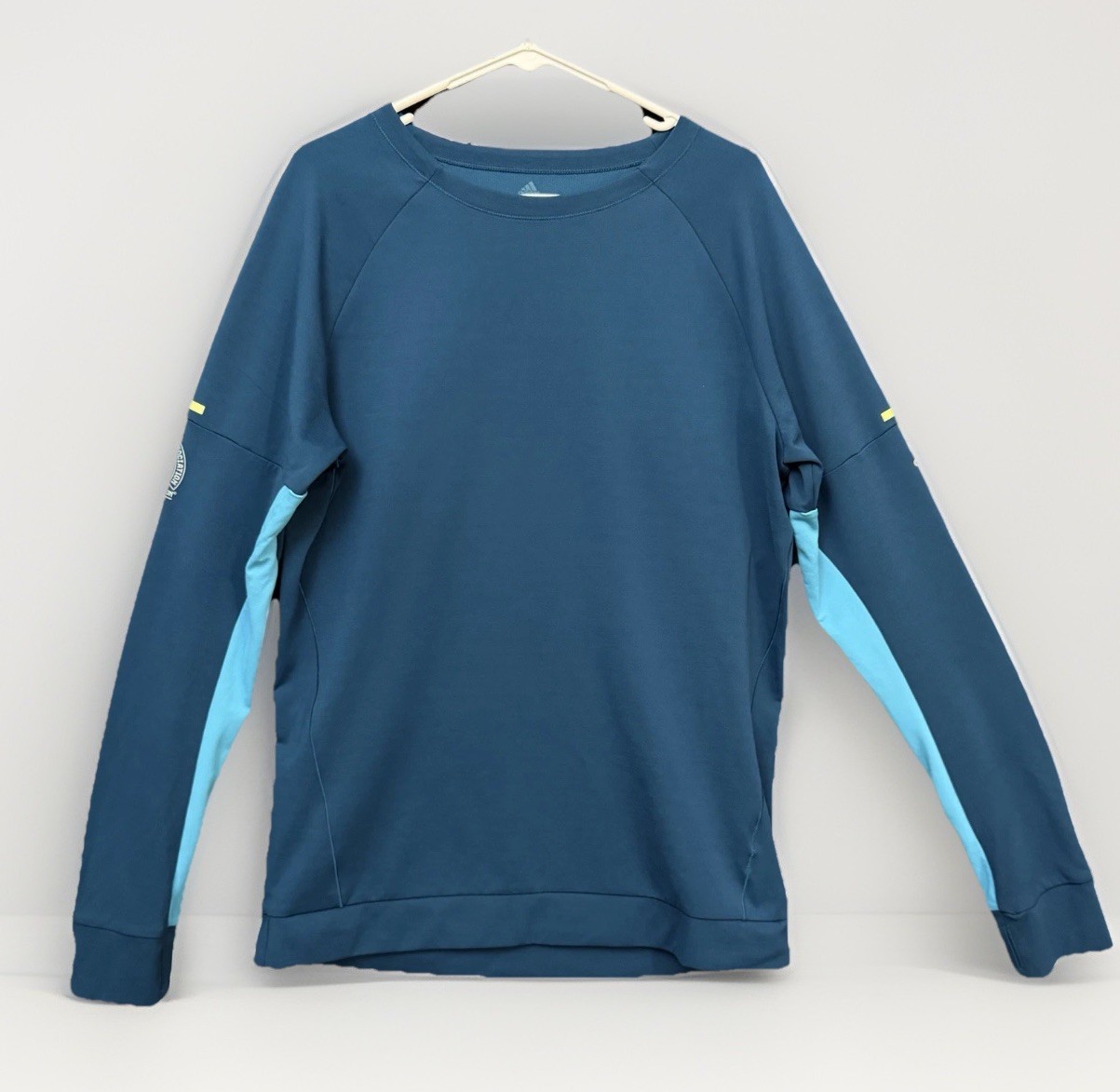 Boston Marathon Adidas Energy Running Long Sleeve Shirt Sz Large Thumb Holes gallery