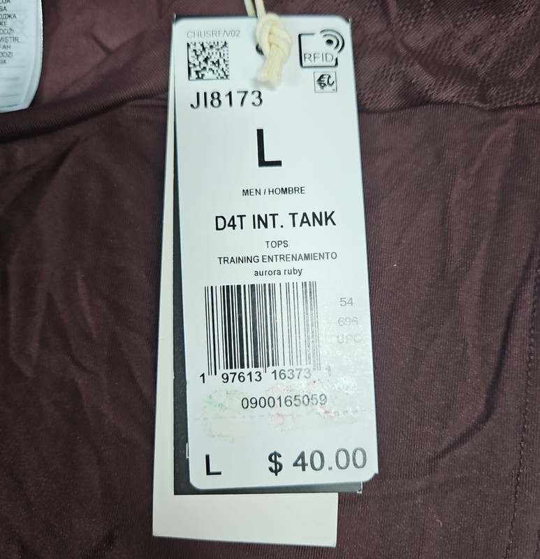 Adidas Mens Maroon ClimaCool Sleeveless Training Tank Top Size Large NWT gallery