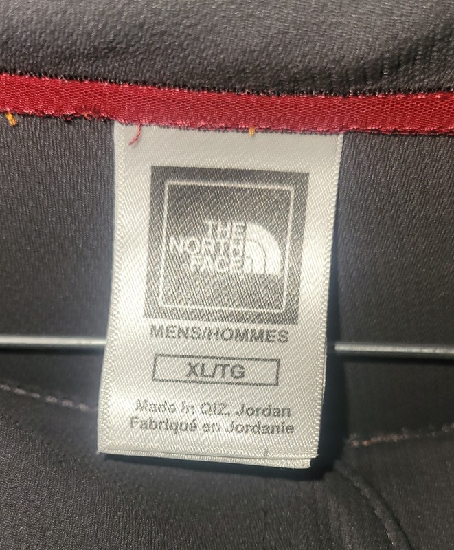 Xl Mens North Face Quarter Zip Grey And Orange Compression Vapor Wick Shirt. gallery