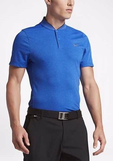 Nike Momentum Fly Dri-Fit Wool Golf Polo Blue (802838 480) Men's 2XL (MSRP $80)