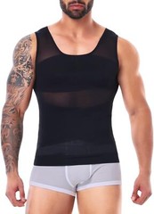 Men Boy Slimming Body Shaper Tank Top Abdomen Gynomastica Compression Vest Shirt