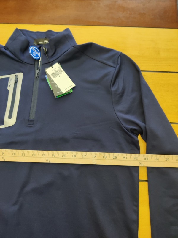 RLX Ralph Lauren 1/4 Zip Men's Large Wicking Golf Performance Navy Pullover gallery