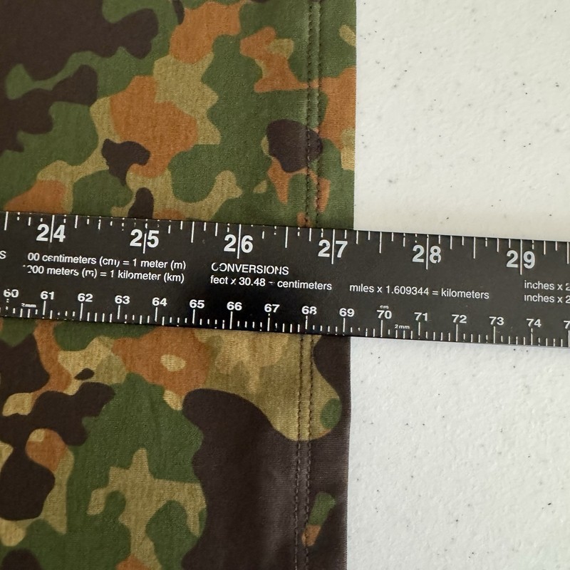 Zero Foxtrot Mens Small Camo Long Sleeve Performance Hoodie Shirt Pocket Logo gallery