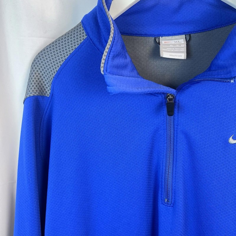 Nike Lightweight Running Jacket XL Men’s Cobalt Blue/Gray Nike FitDry EUC gallery