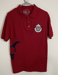 Liga MX Chivas de Guadalajara Red Polo Shirt Patch BIG LOGO FMF Small