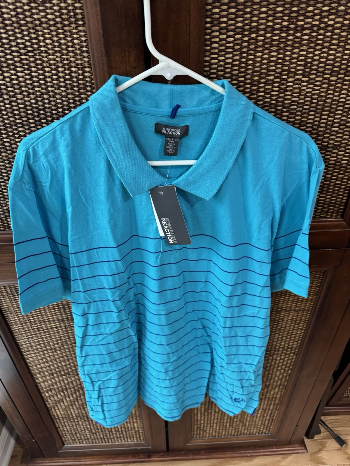 KENNETH COLE Reaction GOLF POLO SHIRT - NWT — Blue — 2XL gallery