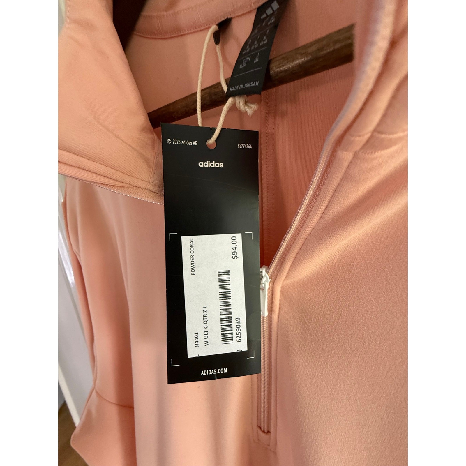 Adidas 125th U.S. Open Oakmont |Pullover| Peach| Large | NWT | gallery
