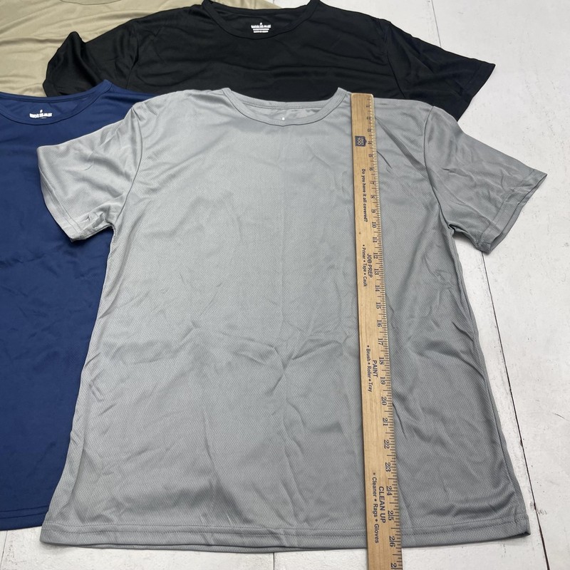 Roadbox 4 Pack Shirt Mens Small Multicolor Short Sleeve Mesh Performance Tee gallery