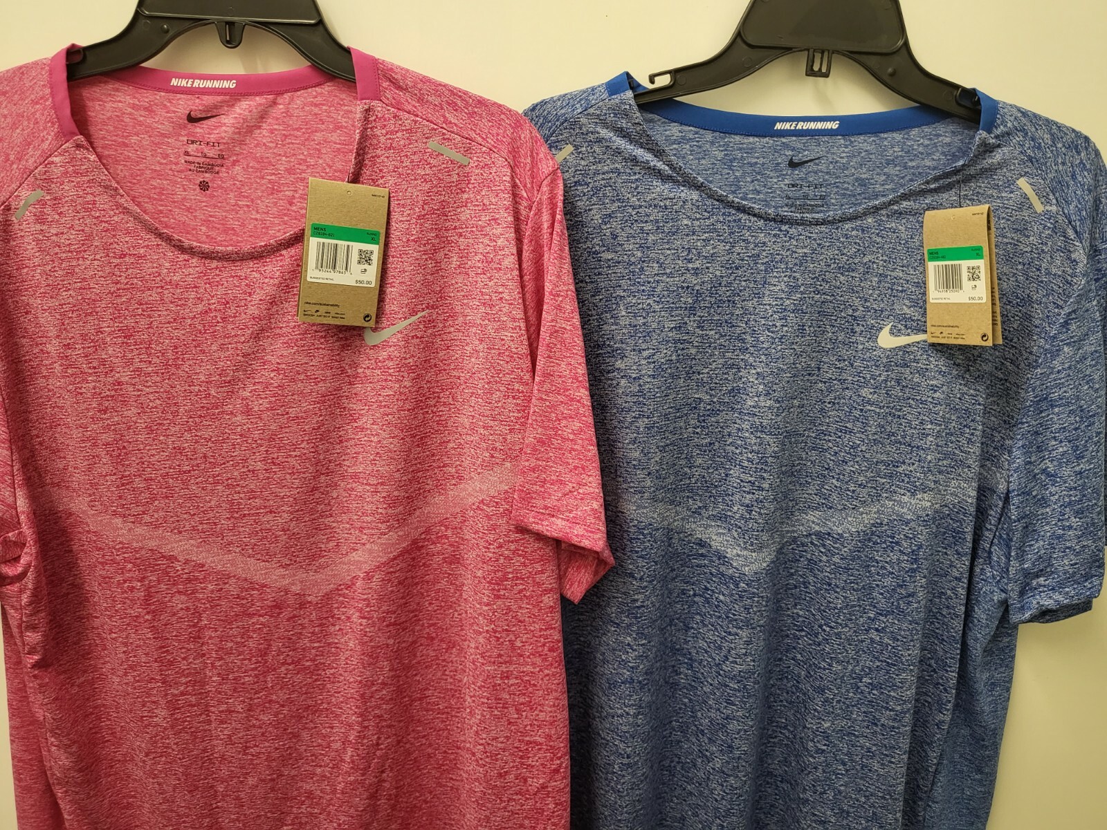 NWT-2025-2-Nike Dri-FIT Rise Running T-CZ9184-641/482 XL Pink Heather /BLUE gallery
