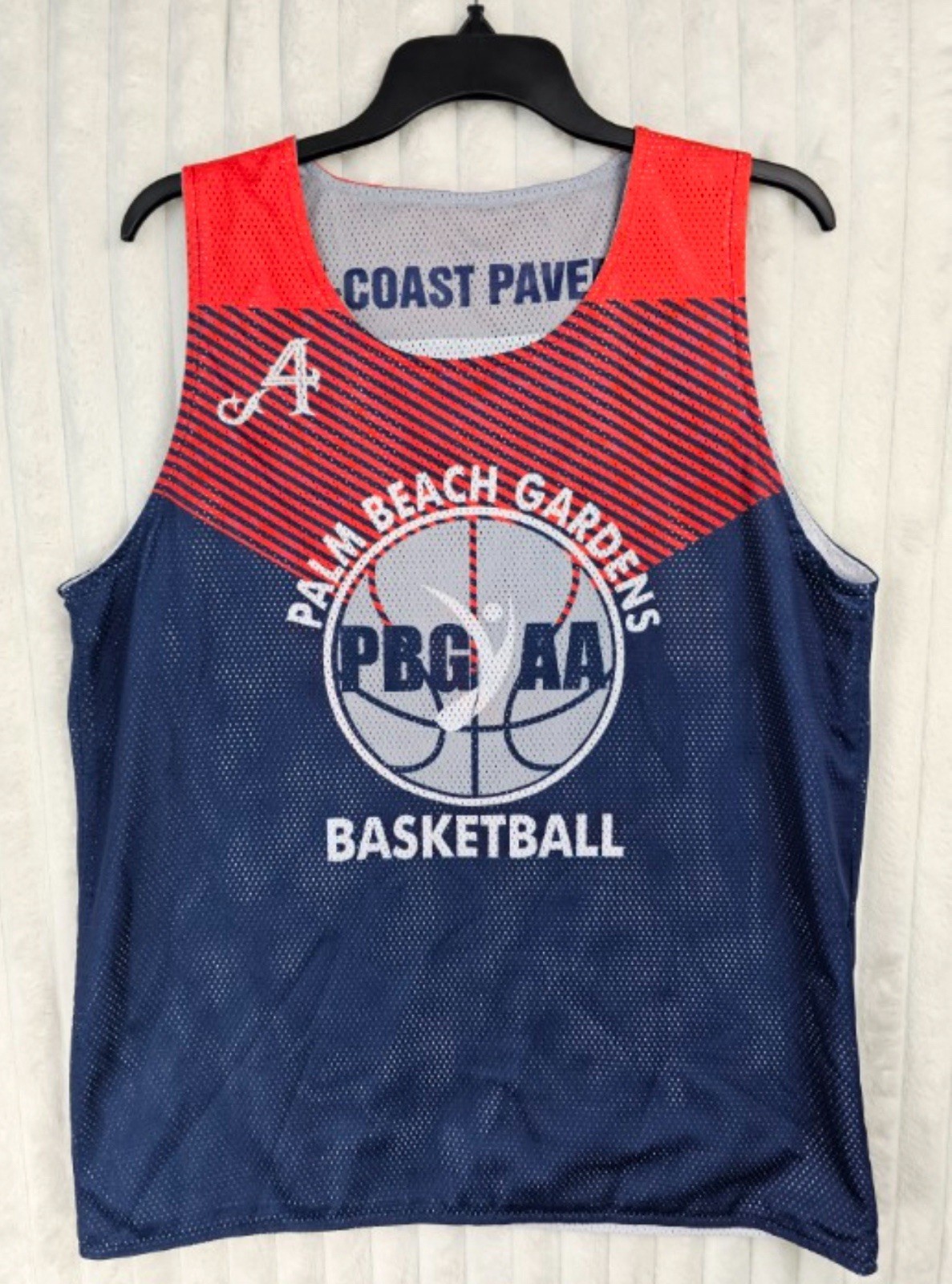 Palm Beach Gardens PBGAA Basketball Reversible Sleeveless Jersey Medium gallery