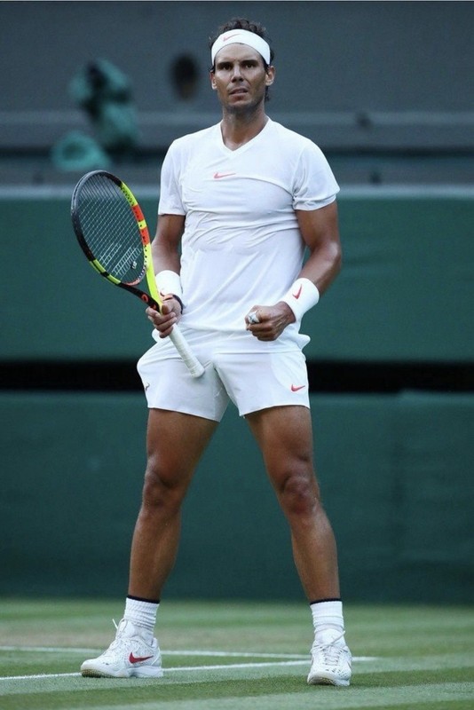 Rafael Nadal Nike 2018 Wimbledon RAFA Shirt size:M-L(JPN XL) gallery