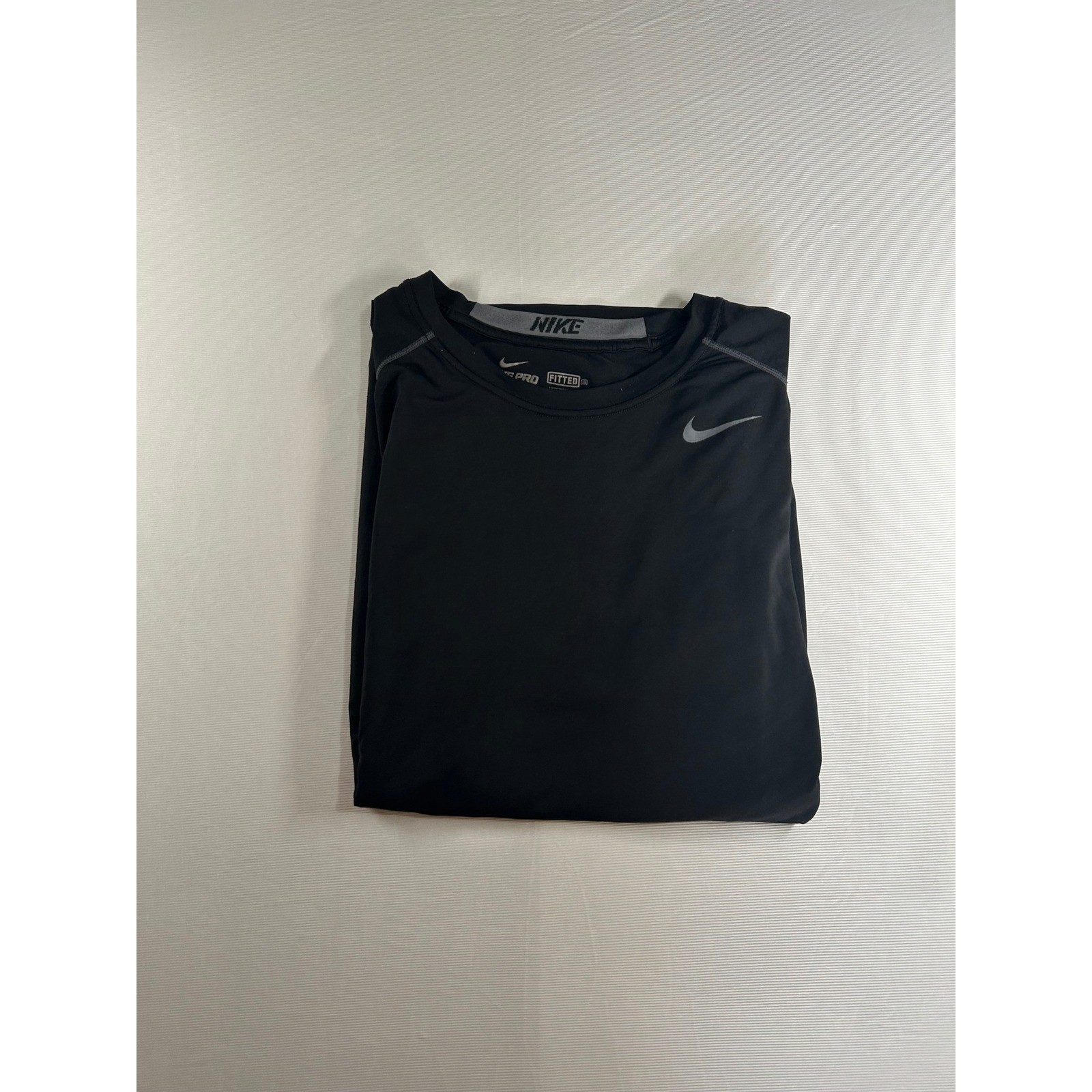 Nike Pro Combat Mens Dri-FIT Fitted Long Sleeve Training Shirt Black A0011 gallery