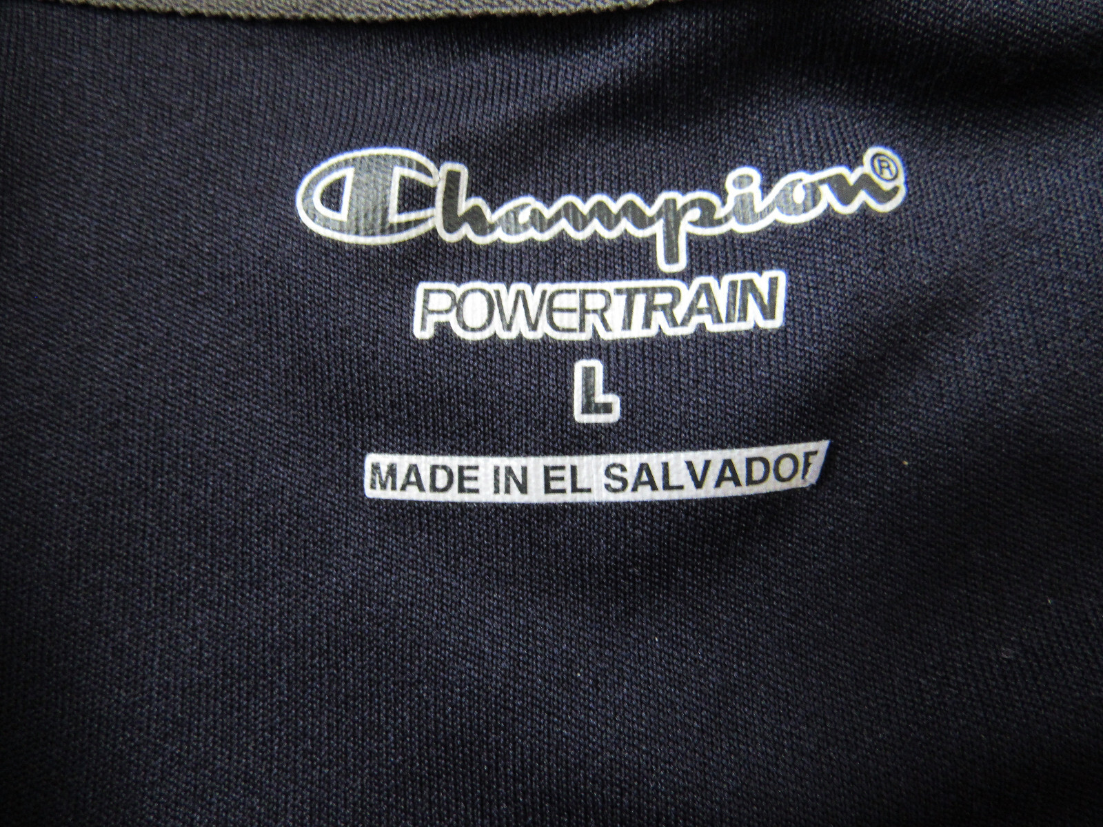 Champion Powertrain Navy Activewear T-Shirt Men's Size L Blue gallery