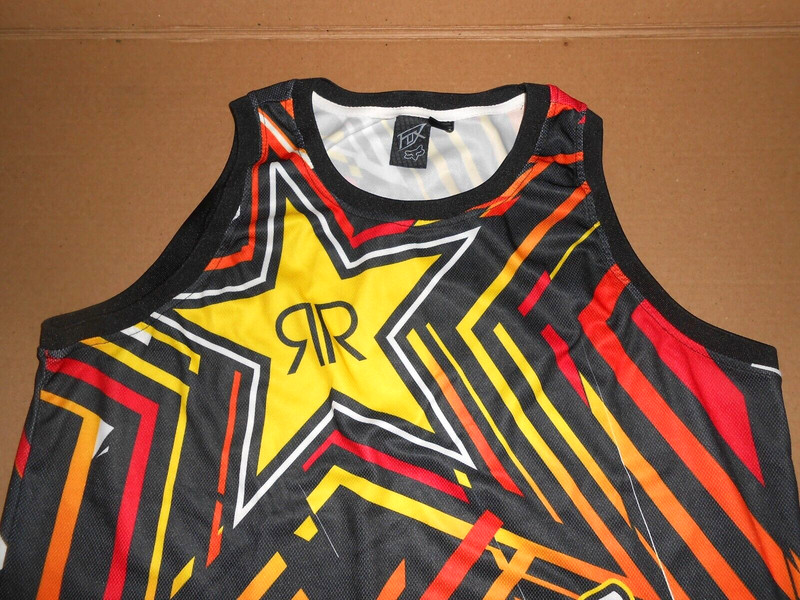 FOX "Rockstar" Jersey & Bonus "Rockstar" Trucker Hat Mens Sz XL & Strap Back !!! gallery