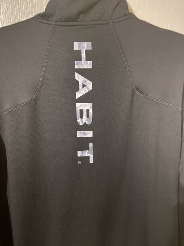 Habit Men’s 1/4 Zip Performance layer Black Fort Mountain Trail Medium Black gallery