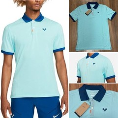 NWT Nike Slim Fit Rafa Nadal Court Tennis Polo Shirt Top DD8532 482 M $100 RARE