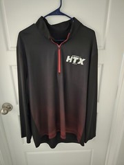 Majestic Men’s Shirt XL Cool Base Houston Super Bowl LI HTX Reflective Black Red