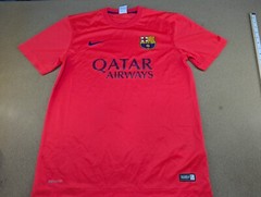 Nike Barcelona 2014-2015 Football Away Jersey Mens Size M Dri-Fit