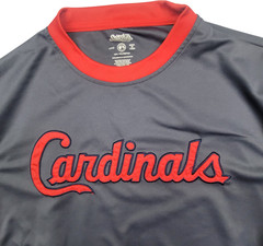 Cardinals Jersey Stitches Men’s Gray Red Size Large Short Sleeve Athletic Wear