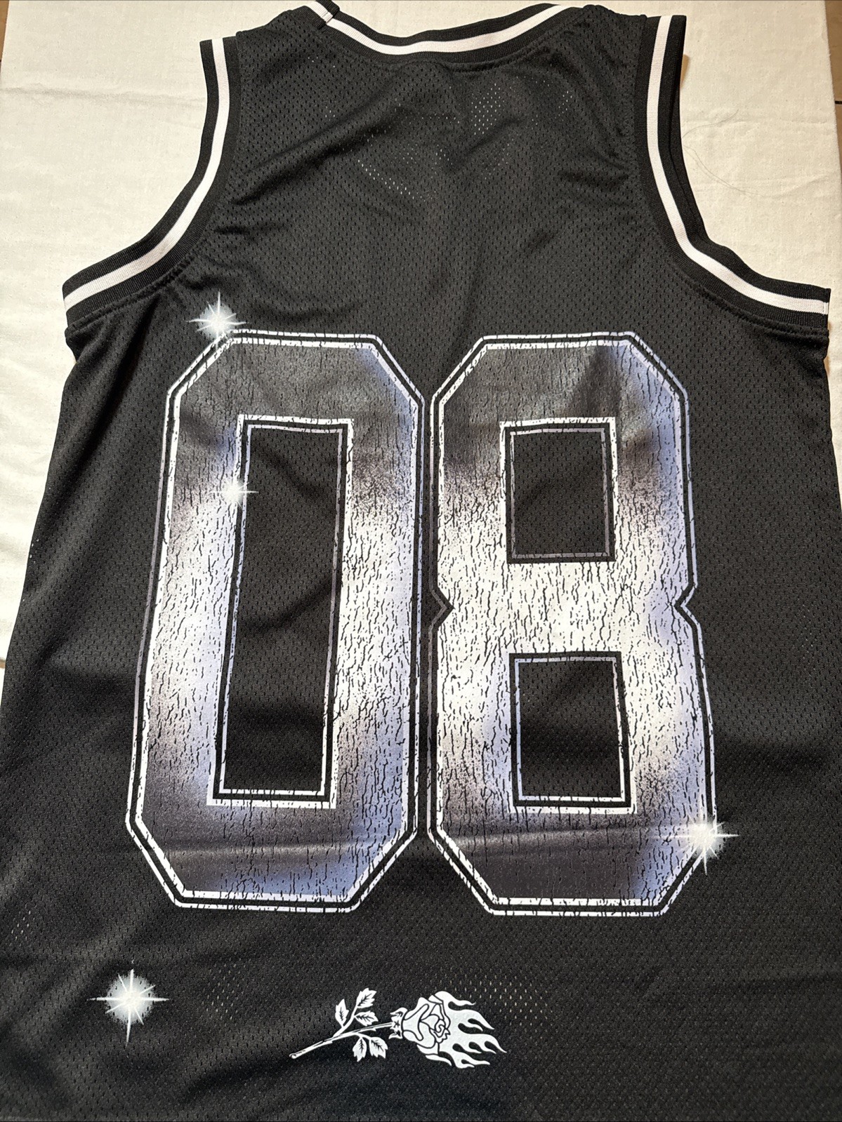 Civil Regime #08 Roses From Concrete Basketball Jersey Rare Size Medium gallery