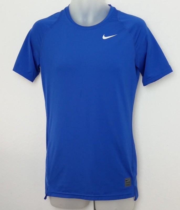 Nike PRO Cool Fitted Crossfit Gym Shirt Royal Blue Mens Size XL NEW Fast Ship gallery