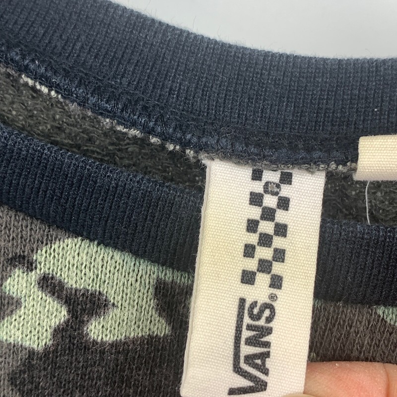Vans Men’s Small Sweatshirt Pullover Side Zip Camo Long Sleeve Casual Comfort gallery