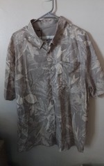 Under Armour Dockside Drift Tide Button UP Shirt UPF 30 All Over Print Size 2XL