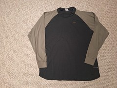 Vintage 90s Nike Fit Shirt Retro Long Sleeve Lightweight Men XL