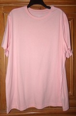 GEORGE MENS SIZE 2XL 50-52 PINK SHORT SLEEVE CREW NECK TEE T-SHIRT