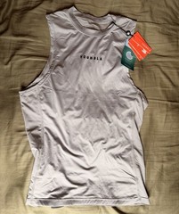 YoungLA 341 Blitz Compression Tank Top Grey Medium Muscle Tank Gym YLA NWT ✅