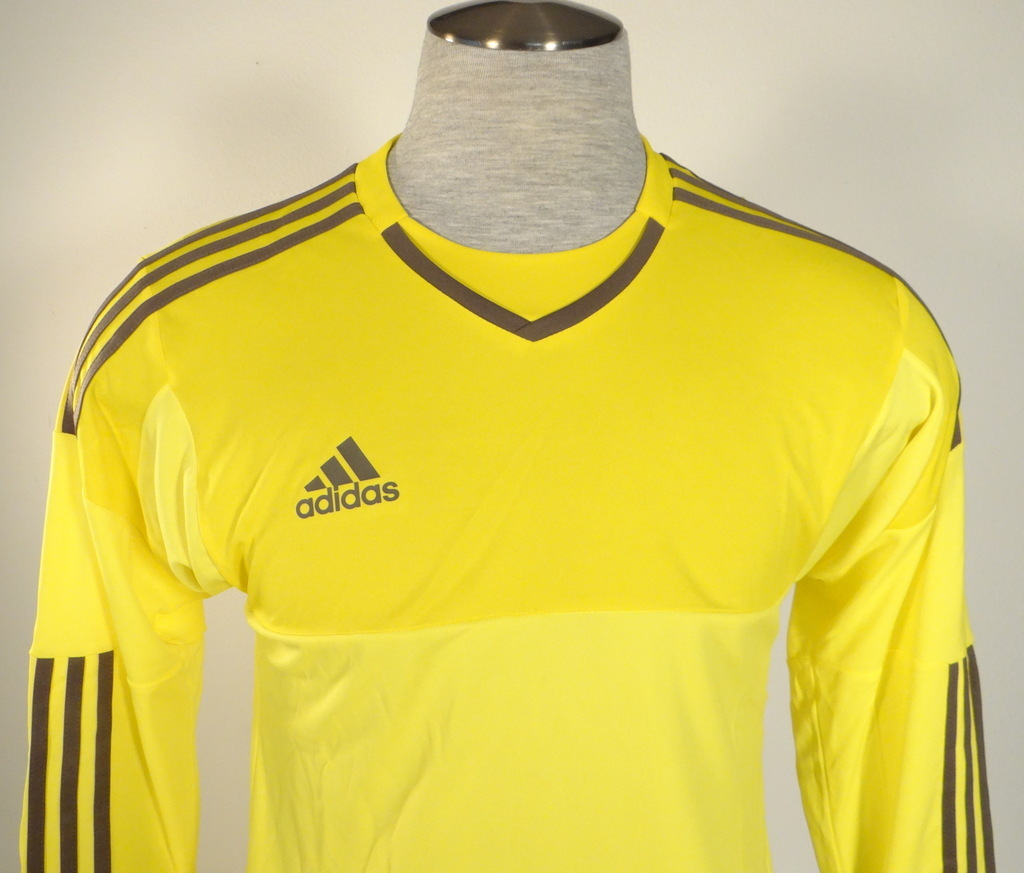 Adidas AdiZero Top 15 GK Yellow & Gray Long Sleeve GoalKeeper Jersey Men's NWT gallery