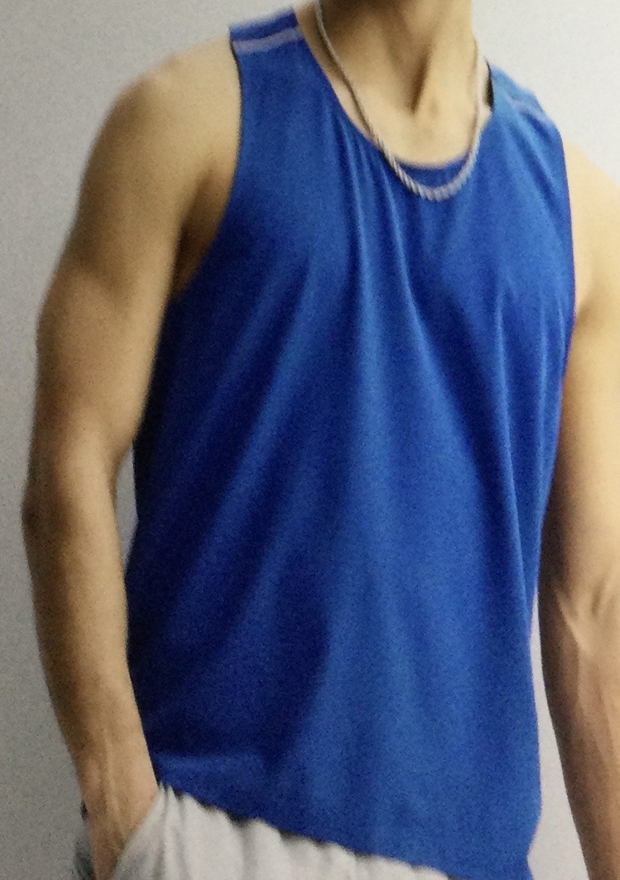 Men’s Tek Gear Performance Running Tank Top Blue Size S NWT gallery