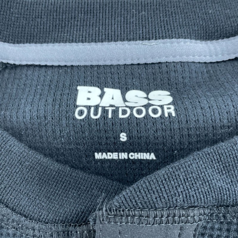Bass Outdoor S Black Beauty Performance Long Sleeve Shirt Waffle NWT 5716 gallery