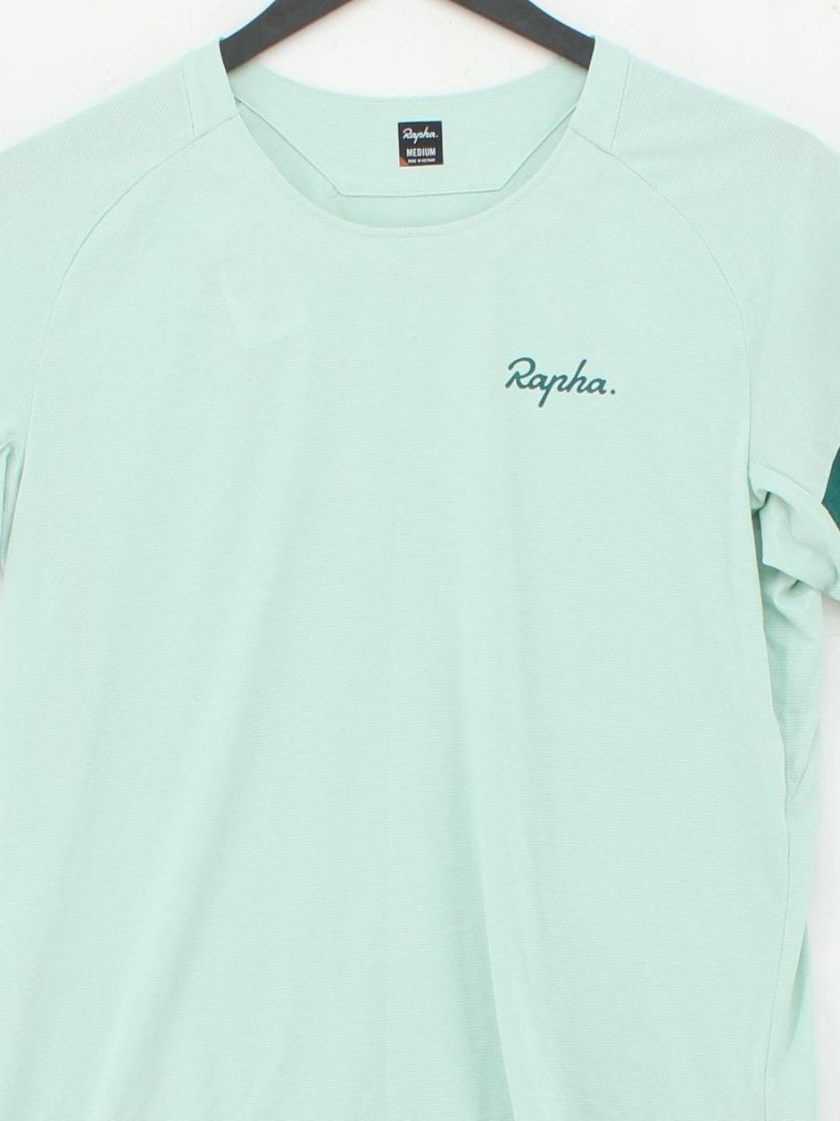 Rapha Men's T-Shirt M Green 100% Polyester Round Neck Basic gallery