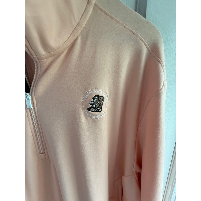 Adidas 125th U.S. Open Oakmont |Pullover| Peach| Large | NWT | gallery
