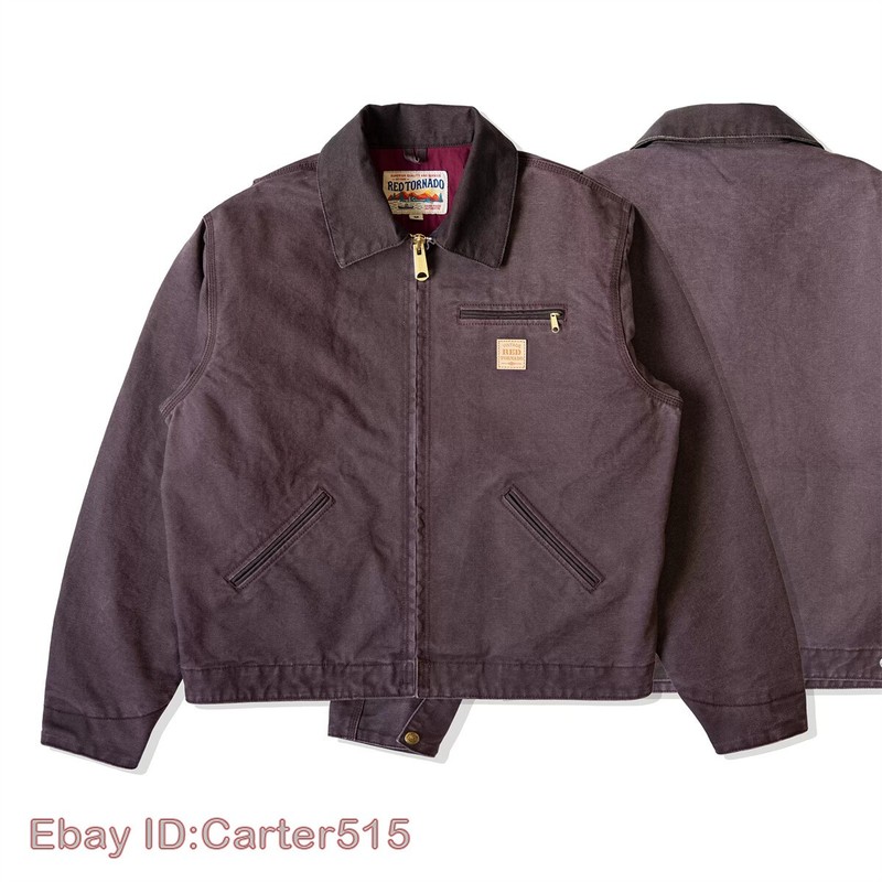 Jacket Men Casual Loose Fit American Classic Vintage Workwear Coats Retro Top gallery