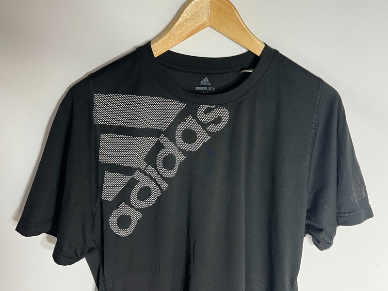 Adidas Workout T-shirt Freelift Climalite | Men's | Black/White | Medium | gallery