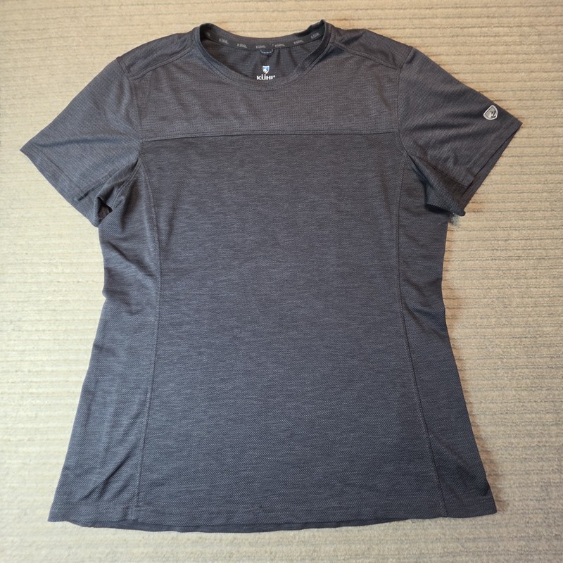 Kuhl Engineered Krew T-Shirt Dark Gray Mens L Short Sleeve Performance gallery