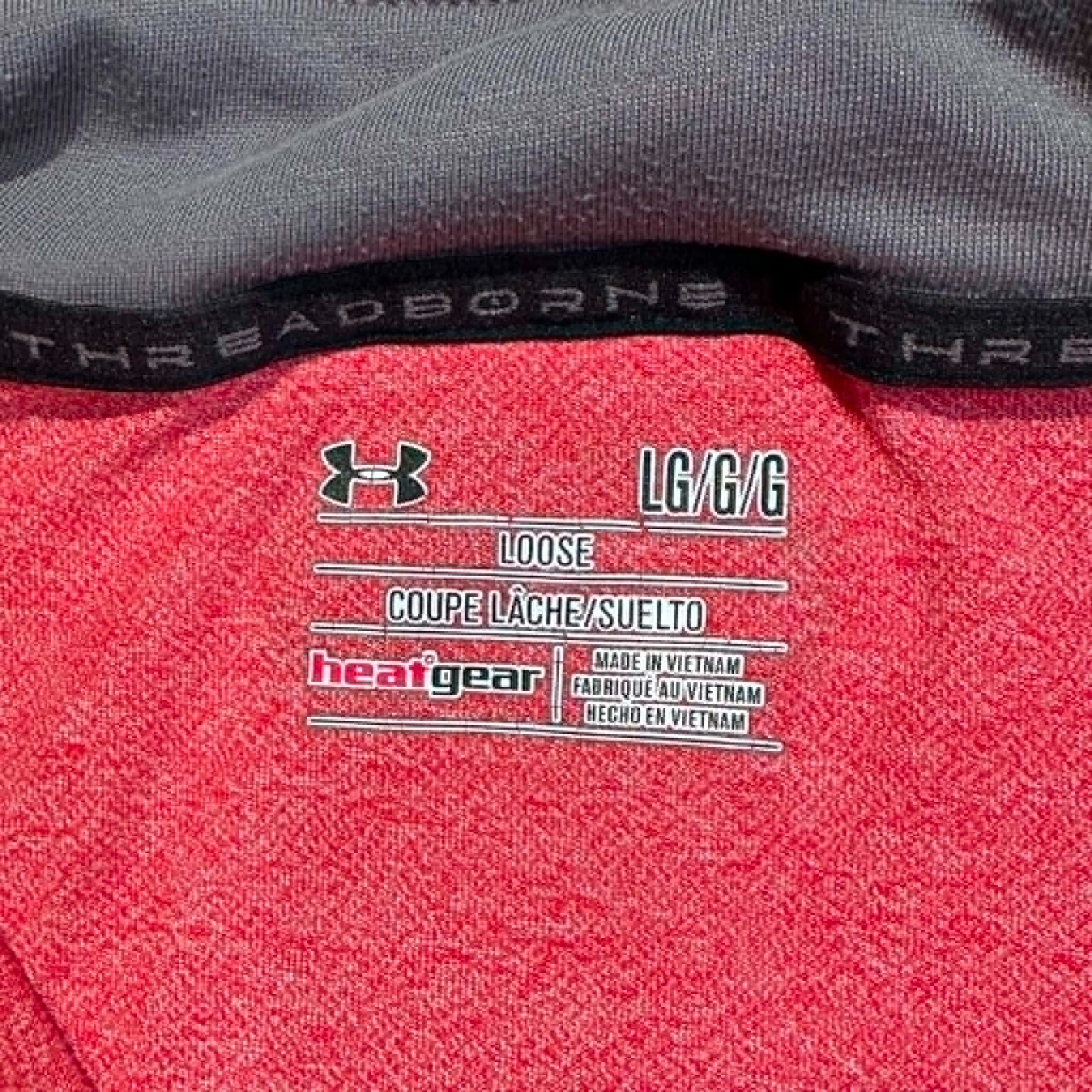 Under Armour HeatGear Threadborne Quarter Zip Men's Large Red Loose Fit gallery