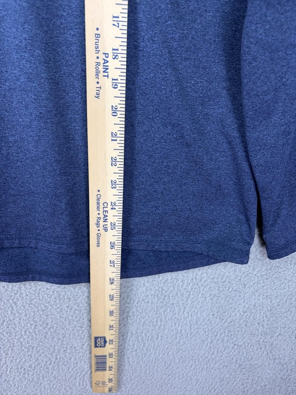 Spyder Active Pullover Mens Medium Blue 1/4 Zip Long Sleeve Stretch Athletic Top gallery