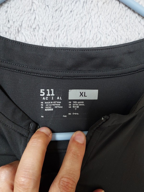 511 Tactical Pullover Mens Extra Large Catalyst Quarter Zip Dark Gray Jersey XL gallery